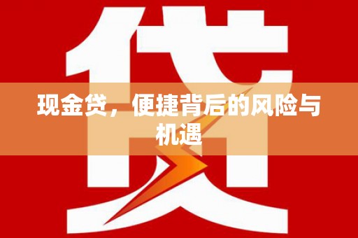 佳县现金贷，便捷背后的风险与机遇