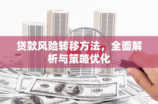 佳县贷款风险转移方法，全面解析与策略优化