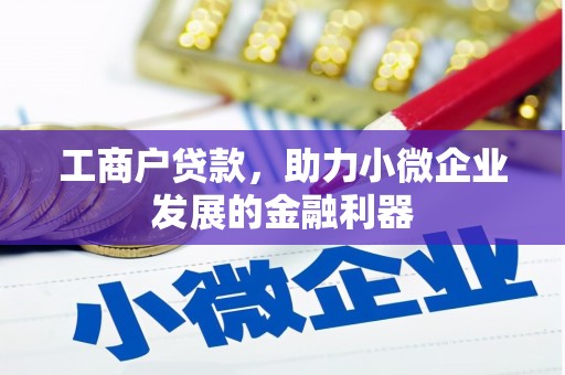 佳县工商户贷款，助力小微企业发展的金融利器
