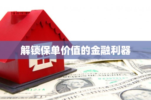 佳县解锁保单价值的金融利器