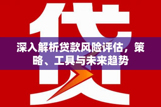 佳县深入解析贷款风险评估，策略、工具与未来趋势