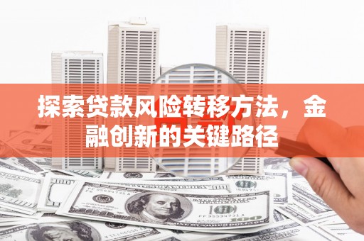 佳县探索贷款风险转移方法，金融创新的关键路径
