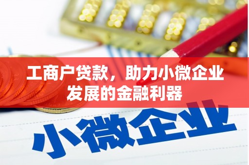 佳县工商户贷款，助力小微企业发展的金融利器