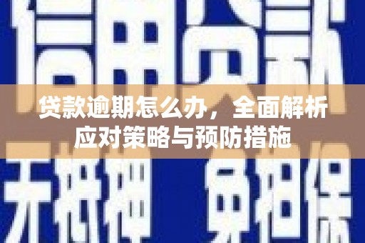 佳县贷款逾期怎么办，全面解析应对策略与预防措施