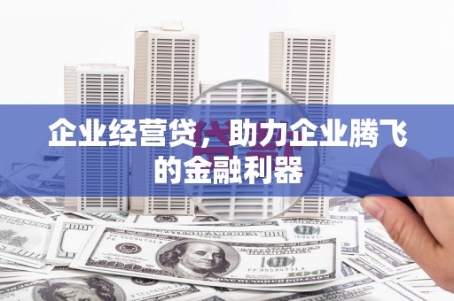 佳县企业经营贷，助力企业腾飞的金融利器