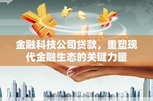 佳县金融科技公司贷款，重塑现代金融生态的关键力量