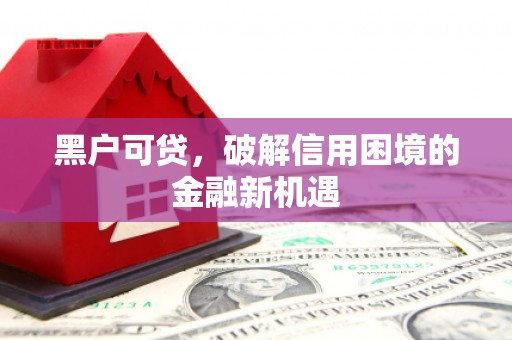 佳县黑户可贷，破解信用困境的金融新机遇