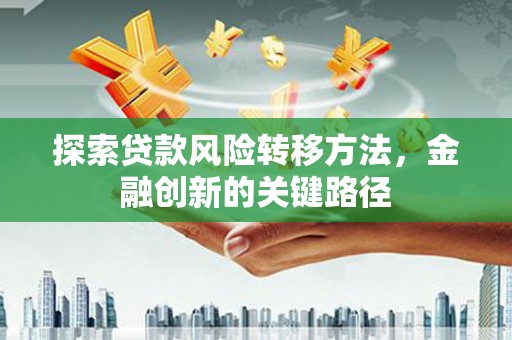 佳县探索贷款风险转移方法，金融创新的关键路径