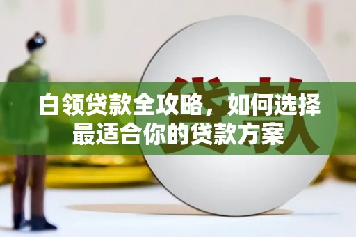 佳县白领贷款全攻略，如何选择最适合你的贷款方案