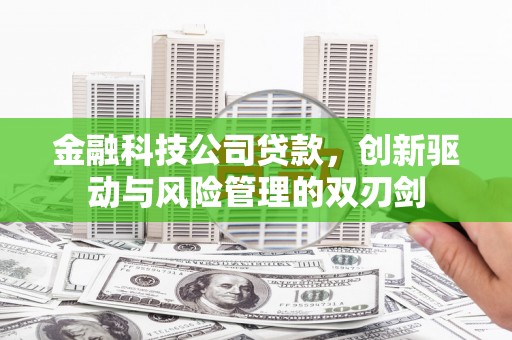 佳县金融科技公司贷款，创新驱动与风险管理的双刃剑